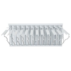 Seinään asennettava metallinen piirustusteline 12 kääntyvää kannatinta valkoinen jopa 1200 arkkia