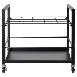 Metallinen piirustusteline 20 lokeroa 90×90 mm neljällä pyörällä joista kaksi lukittavaa