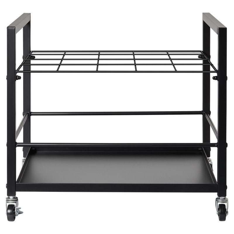 Metallinen piirustusteline 20 lokeroa 90×90 mm neljällä pyörällä joista kaksi lukittavaa