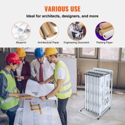 Liikuteltava metallinen piirustusteline kaksitoista kääntyvää kannatinta säädettävä korkeus ja leveys