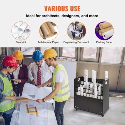 Piirustusteline viisikymmentä lokeroa MDF ja lastulevy siirrettävä pyörillä