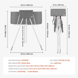 Korotettu taittuva lemmikkien kylpyamme PVC ja hiiliteräs sisä ja ulkokäyttöön