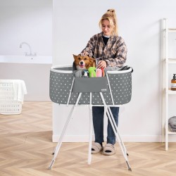 Korotettu taittuva lemmikkien kylpyamme PVC ja hiiliteräs sisä ja ulkokäyttöön