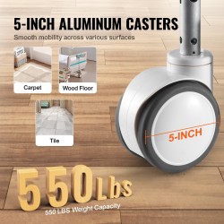 Täyssähköinen 5-toimintoinen sairaalasänky sydäntuoliasennolla vesitiivis vaahtomuovipatja mukana 250 kg kantavuus