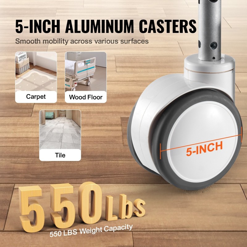 Täyssähköinen 5-toimintoinen sairaalasänky sydäntuoliasennolla vesitiivis vaahtomuovipatja mukana 250 kg kantavuus