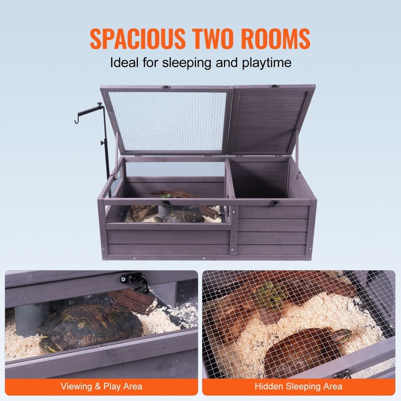 Kilpikonnakoti setripuu 965 x 610 x 330 mm kaksiosainen säädettävä lampunpidike