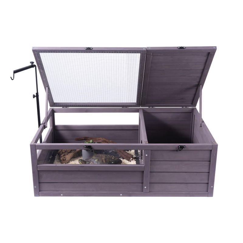 Kilpikonnakoti setripuu 965 x 610 x 330 mm kaksiosainen säädettävä lampunpidike