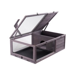 Kilpikonnan asumus seetripuu 2 huoneinen sisä ja ulkokäyttöön ripustettava valaisinpidike 965x610x330 mm