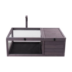 Kilpikonnan asumus seetripuu 2-huoneinen sisä- ja ulkokäyttöön ripustettava valaisinpidike 965x610x330 mm