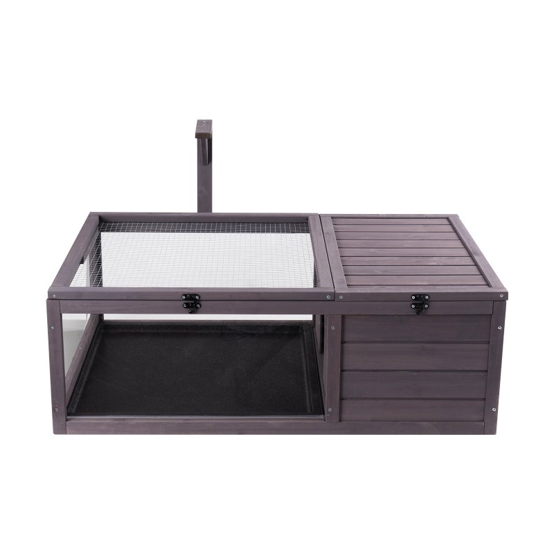 Kilpikonnan asumus seetripuu 2-huoneinen sisä- ja ulkokäyttöön ripustettava valaisinpidike 965x610x330 mm