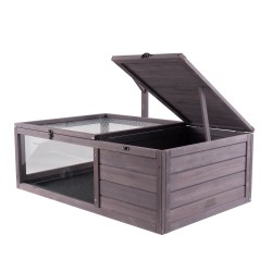 Kilpikonnan asumus seetripuu 2-huoneinen sisä- ja ulkokäyttöön ripustettava valaisinpidike 965x610x330 mm