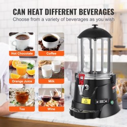 Kuumajuoma-automaatti 10 l ABS-muovinen säiliö 30–90 °C säädettävä lämpötila