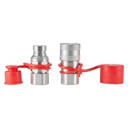 Tasopintainen hydraulinen pikaliitinpari puolituuman NPT-sisäkierteellä hiiliteräs kromipinnoite standardin mukainen yksi pari