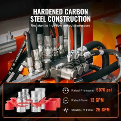 Tasapintaiset hydrauliikkaliittimet 1/2 tuuman NPT 2 paria 4 pölysuojaa kromipinnoitettu hiiliteräs ISO16028