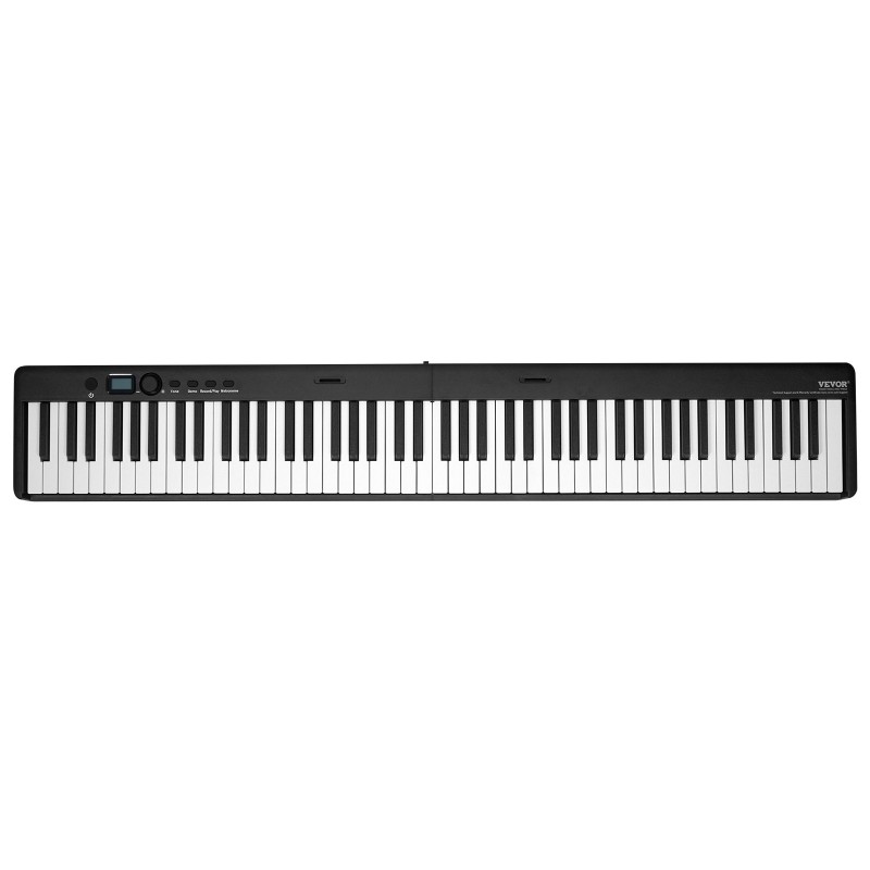 Taitettava digitaalipiano 88 kosketinta kosketusherkät koskettimet Bluetooth ja MIDI ladattava akku