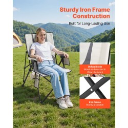 Korkeaselkäinen taitettava lämmitettävä retkituoli puuvillapehmustettu kaksivyöhykkeinen lämmitys kolme lämpöasetusta käsinojat