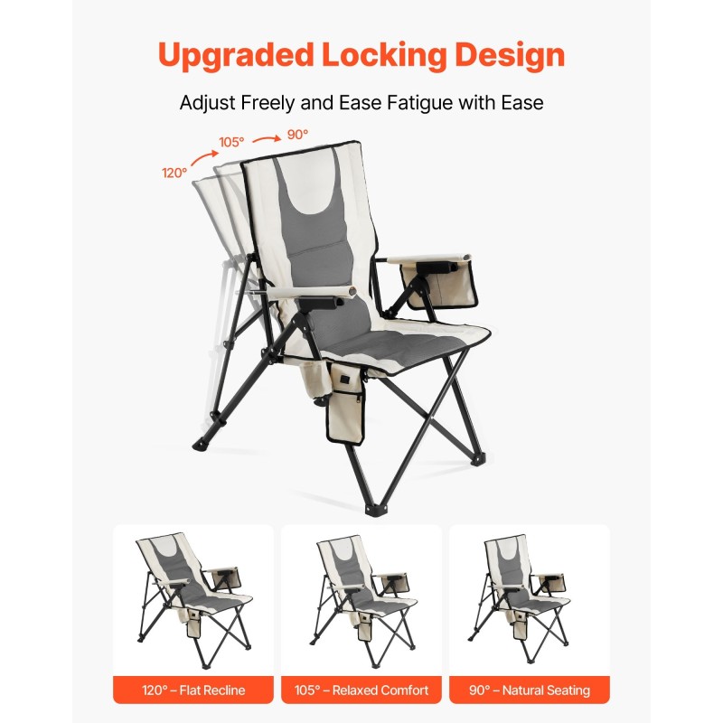 Korkeaselkäinen taitettava lämmitettävä retkituoli puuvillapehmustettu kaksivyöhykkeinen lämmitys kolme lämpöasetusta käsinojat