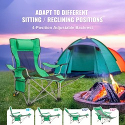 Säädettävä leirintätuoli seosteräsrunko 600D kangas 330 paunan kantavuus irrotettava jalkatuki pehmustettu niskatuki