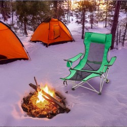Säädettävä leirintätuoli seosteräsrunko 600D kangas 330 paunan kantavuus irrotettava jalkatuki pehmustettu niskatuki