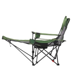 Taitettava lepotuoli 4 asentoa verkkokangas niskatuki irrotettava jalkatuki kantavuus 100 kg