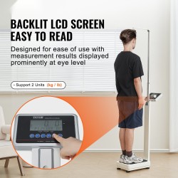 Lääkärivaaka ammattilaiskäyttöön 226,8 kg kapasiteetti pituusalue 88–210 cm