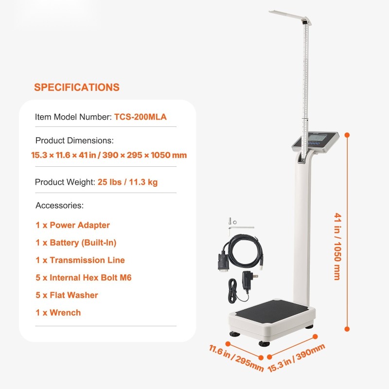 Lääkärivaaka ammattilaiskäyttöön 226,8 kg kapasiteetti pituusalue 88–210 cm
