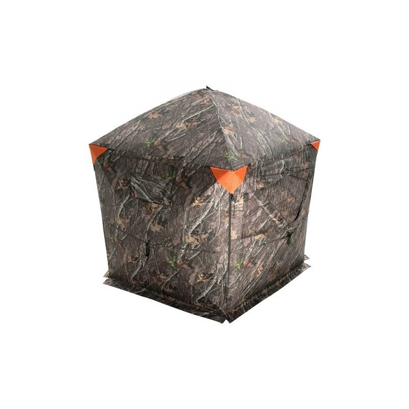 Maastokuvioitu metsästyskatos 150D kangas 6–7 hengelle 288 asteen näkyvyys 4 vaakasuuntaista ikkunaa