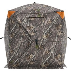 Maastokuvioitu metsästyssuoja 1 2 henkilölle 270 asteen yhden suunnan verkkopaneelit