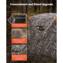 Metsästysteltta kahdelle tai kolmelle vedenpitävällä maastokankaalla kolmijalkatuolilla kantolaukulla metsästykseen