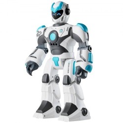 Radiolla ohjattava robotti ohjelmoitava eleohjauksella ja ääniohjauksella laulava 6–12-vuotiaille