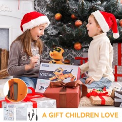 Kauko-ohjattava robottikoira ohjelmoitava kosketus- ja ääniohjauksella irrotettavalla akulla