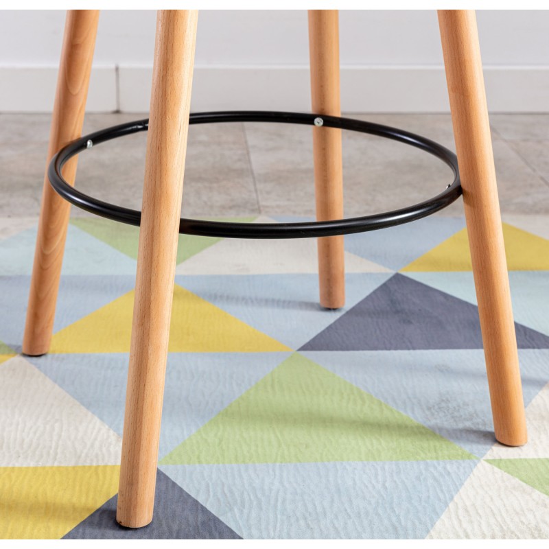 Pyöreä pyökki seisomapöytä skandinaavisella muotoilulla kotiin ja toimistoon