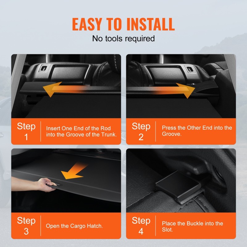 Rullattava tavaratilan suojapeite alumiinirunko PVC-nahkatextuuri musta yhteensopiva Jeep Grand Cherokee 2022–2025 5-paikkainen