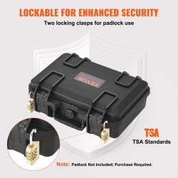 Kovakotelo yhdelle pistoolille PP-kuori esileikattu PU-vaahto IP67 TSA-hyväksytty