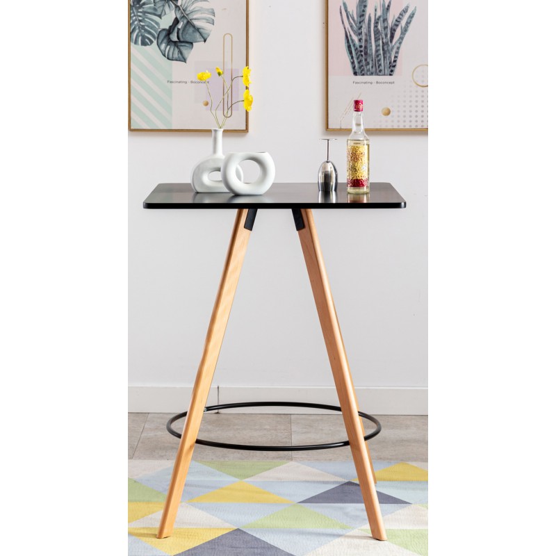 Nelikulmainen pyökki seisomapöytä skandinaavisella muotoilulla 105 cm Nelikulmainen pyökki seisomapöytä skandinaavisella muotoilulla 105 cm