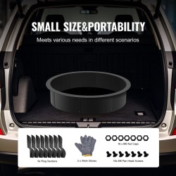 Tulipesärengas hiiliteräs 1016 mm ulkohalkaisija 990 mm sisähalkaisija 216 mm korkeus musta