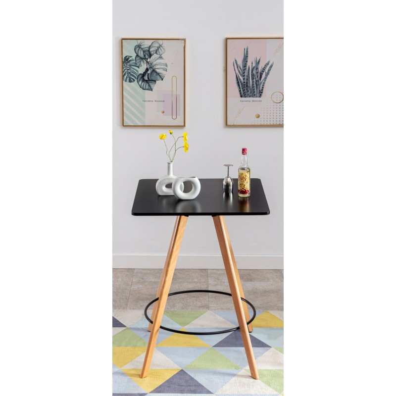 Nelikulmainen pyökki seisomapöytä skandinaavisella muotoilulla 105 cm Nelikulmainen pyökki seisomapöytä skandinaavisella muotoilulla 105 cm