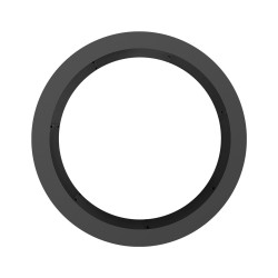 Tulipesän rengas hiiliterästä 39 tuumaa sisä 45 tuumaa ulko 2,5 mm paksu