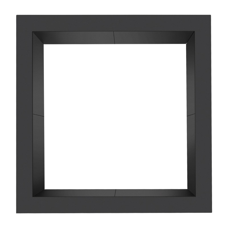 Tulikehä hiiliteräksinen mattamusta neliö 36x36/30x30 tuumaa 10 tuumaa korkea ulkokäyttöön