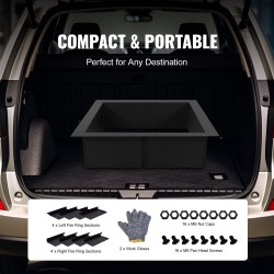 Neliönmuotoinen tulipesärengas Q235 hiiliterästä 1067x1067 mm 254 mm korkea