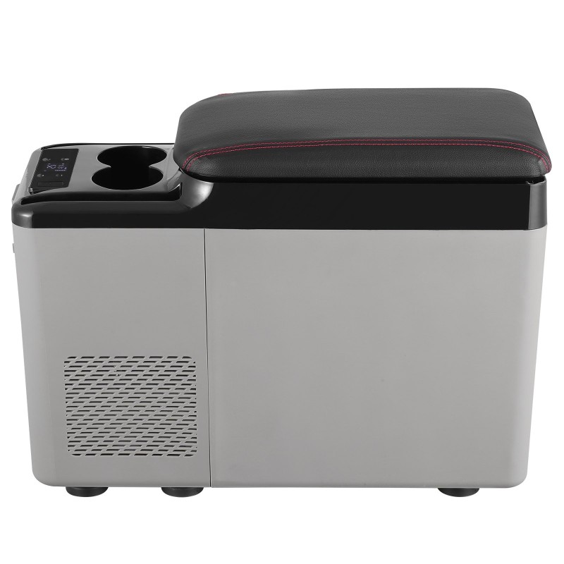 Auton käsinojaan asennettava 15 litran jääkaappi ja pakastin