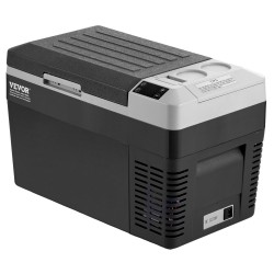 Autokylmälaukku 25 L kompressorilla säädettävä -20–20 °C 12/24 V ja 100–240 V