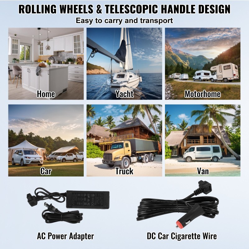 Kannettava kompressorijääkaappi 58 L kaksivyöhykkeinen -20–20°C 12/24V