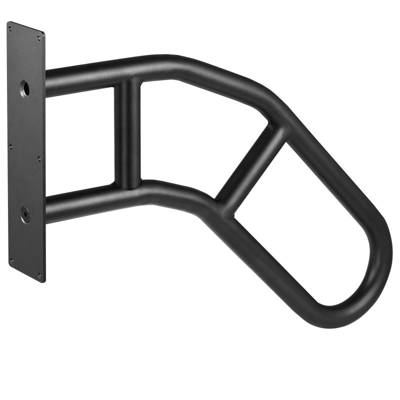 Seinään asennettava hiiliteräksinen käsijohde 29 tuumaa mattamusta ulkokäyttöön 1–3 portaalle