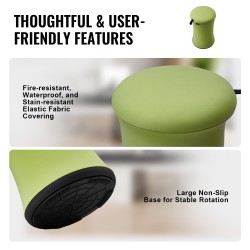 Keinuva aktiivituoli korkeussäädettävä kangas rautarunko 49–63,5 cm vihreä