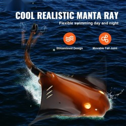 Kauko-ohjattava rauskulelu ABS-muovinen vedenpitävä USB-ladattava kaksi ladattavaa akkua