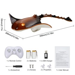 Kauko-ohjattava rauskulelu ABS-muovinen vedenpitävä USB-ladattava kaksi ladattavaa akkua