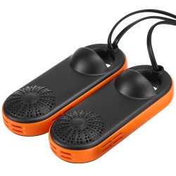 Kengänkuivain ABS muovinen 6W UVA valolla musta ja oranssi matkakäyttöön