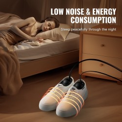 Kengänkuivain ABS-muovinen 6W UVA-valolla musta ja oranssi matkakäyttöön