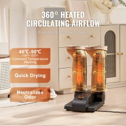 Kenkäkuivain 2-putkinen 180 asteen taittuva ajastin kolmen tunnin PP ja ABS